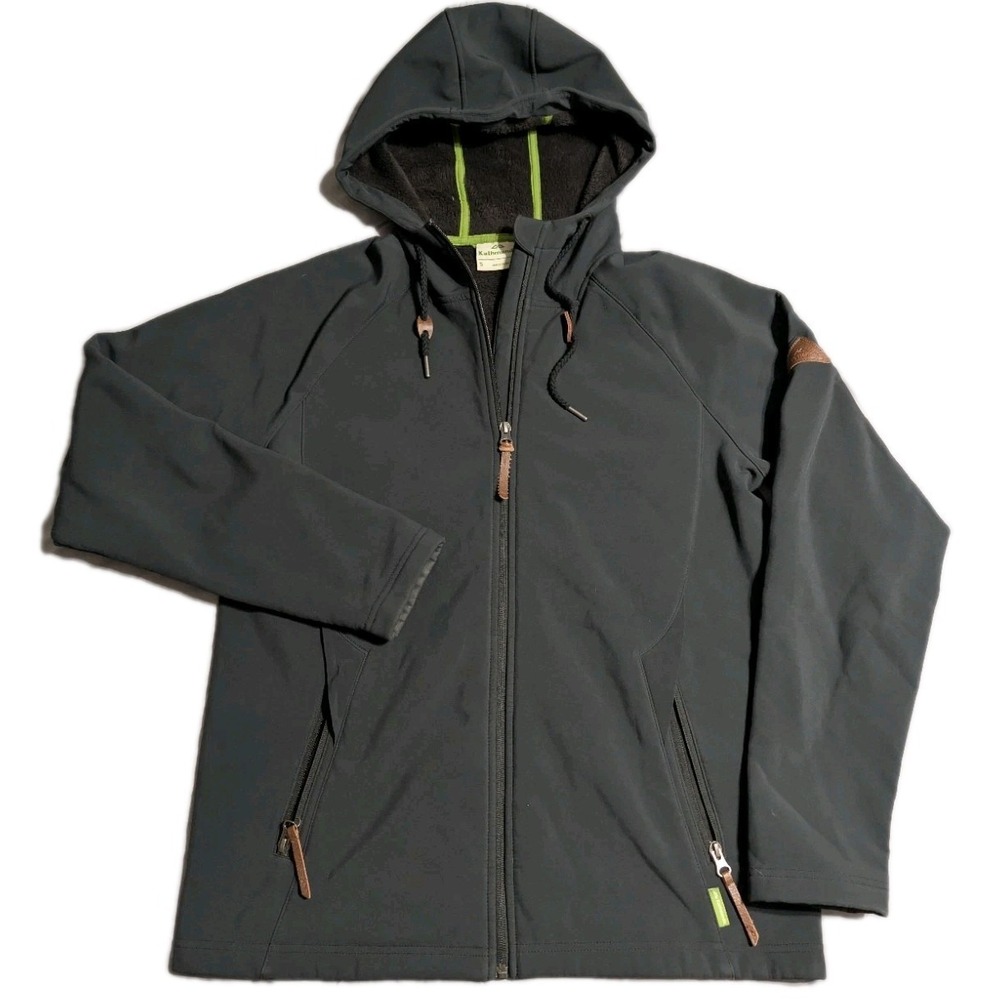 Kathmandu Hooded Softshell Jacket Fleece Lined Full‎ Zip Outdoor Womens S